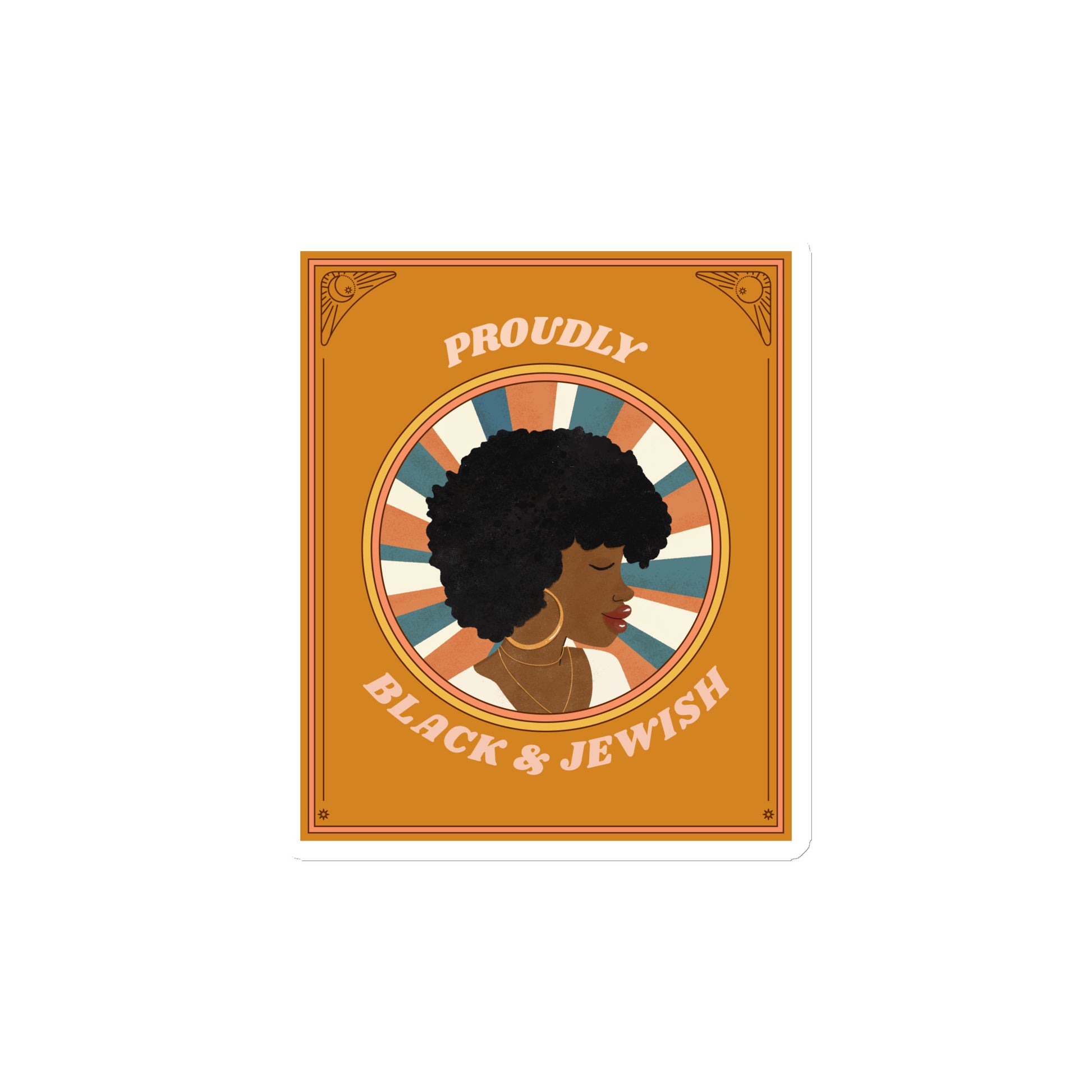 Black & Jewish Love | Die-Cut Magnet