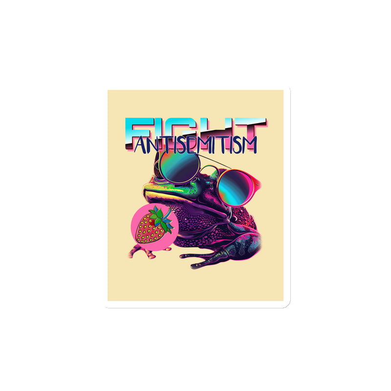 Retro Neon Animal | Fight Antisemitism | Die-Cut Magnet