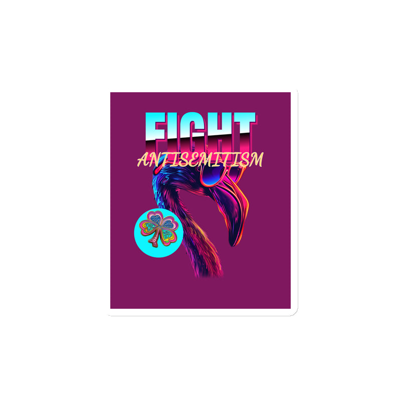 Retro Neon Animal | Fight Antisemitism | Die-Cut Magnet