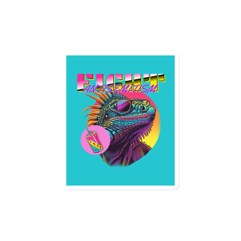 Retro Neon Animal | Fight Antisemitism | Die-Cut Magnet