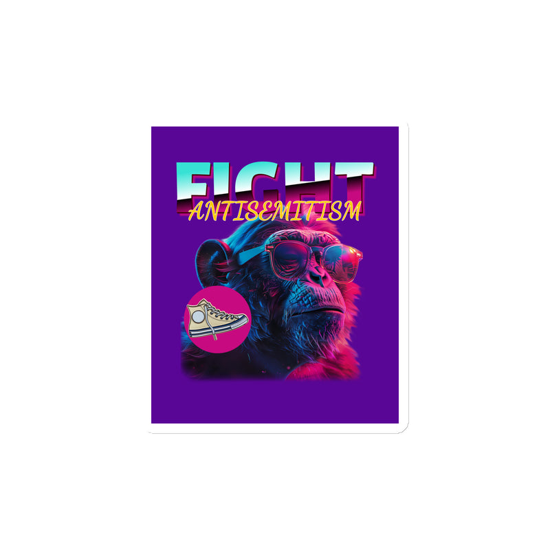 Retro Neon Animal | Fight Antisemitism | Die-Cut Magnet