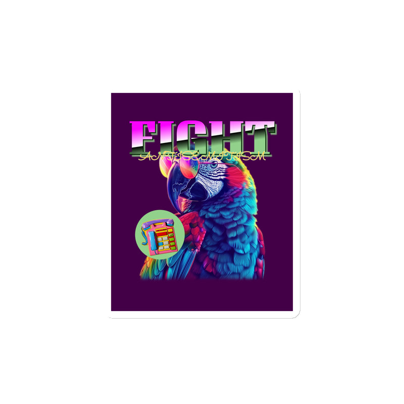 Retro Neon Animal | Fight Antisemitism | Die-Cut Magnet