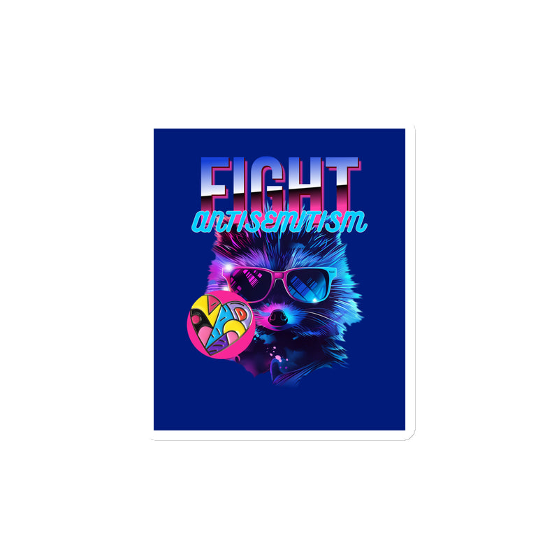 Retro Neon Animal | Fight Antisemitism | Die-Cut Magnet