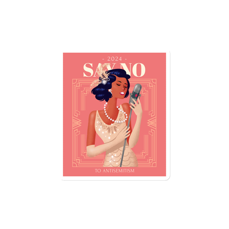 Art Deco Love Story | No Antisemitism | Die-Cut Magnet