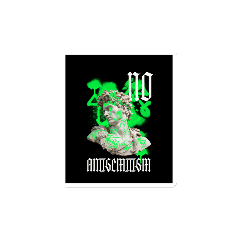 Graffiti Statue Anthem | No Antisemitism | Die-Cut Magnet
