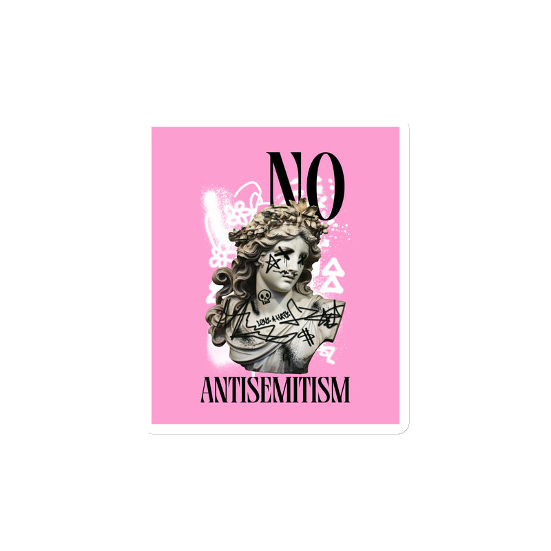 Graffiti Statue Anthem | No Antisemitism | Die-Cut Magnet