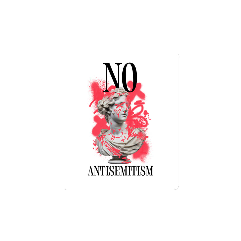 Graffiti Statue Anthem | No Antisemitism | Die-Cut Magnet