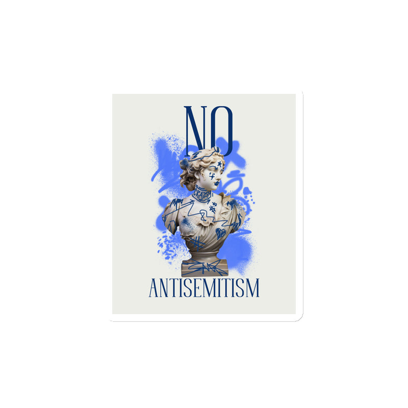 Graffiti Statue Anthem | No Antisemitism | Die-Cut Magnet