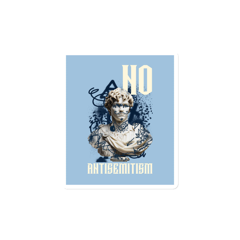 Graffiti Statue Anthem | No Antisemitism | Die-Cut Magnet