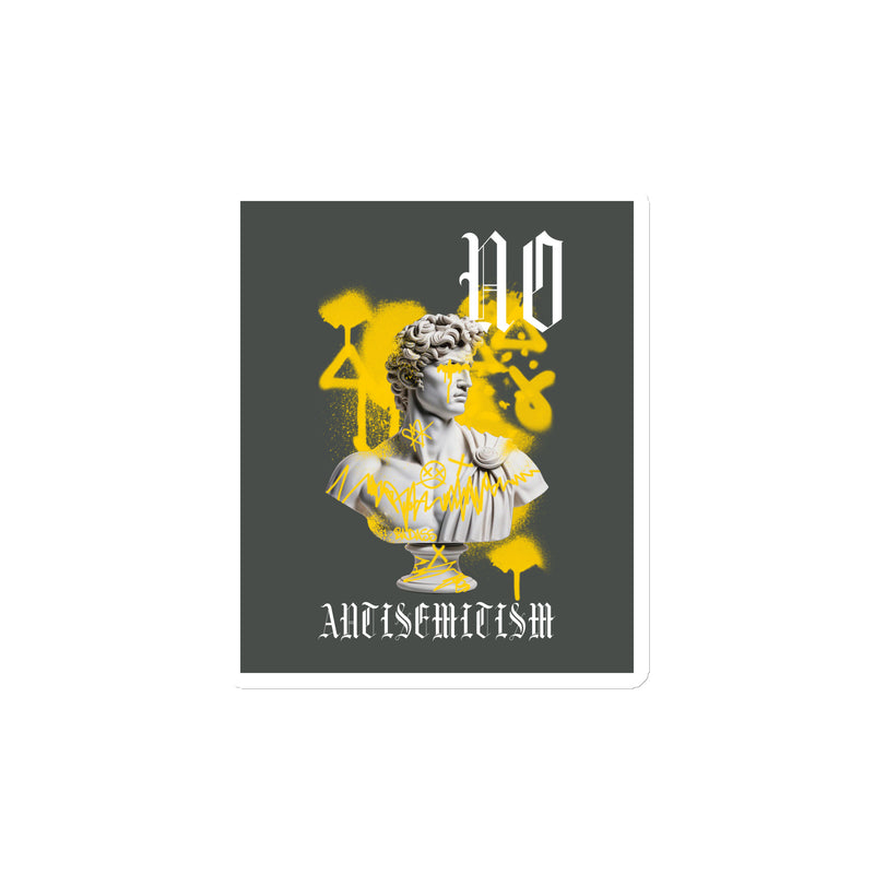 Graffiti Statue Anthem | No Antisemitism | Die-Cut Magnet