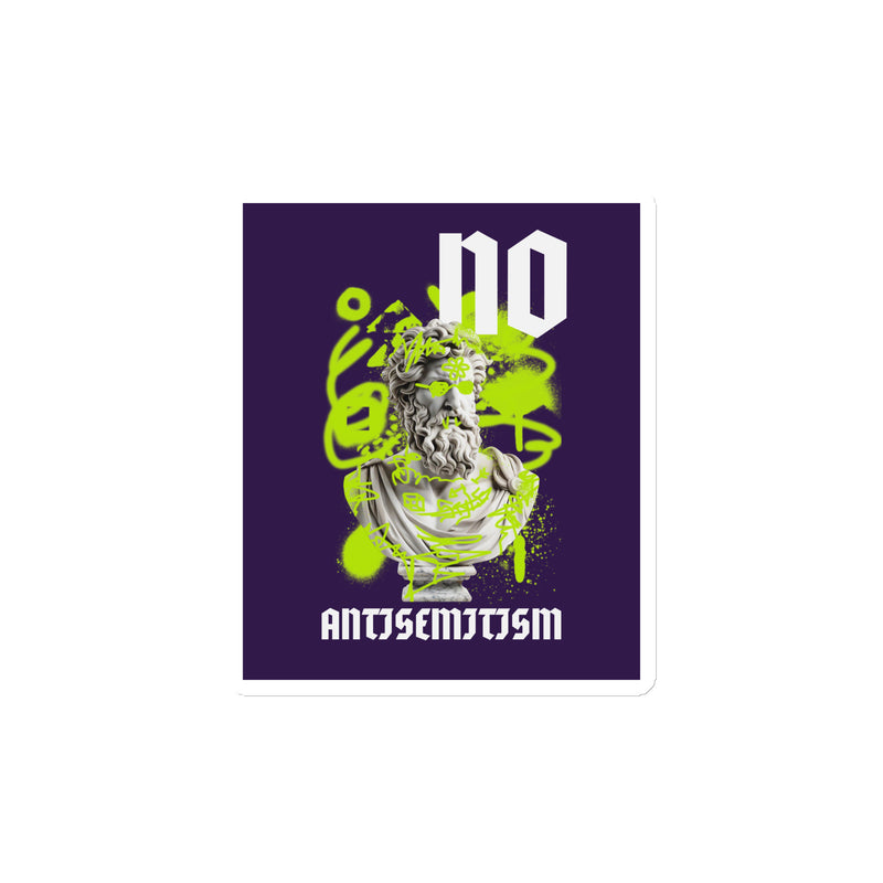 Graffiti Statue Anthem | No Antisemitism | Die-Cut Magnet