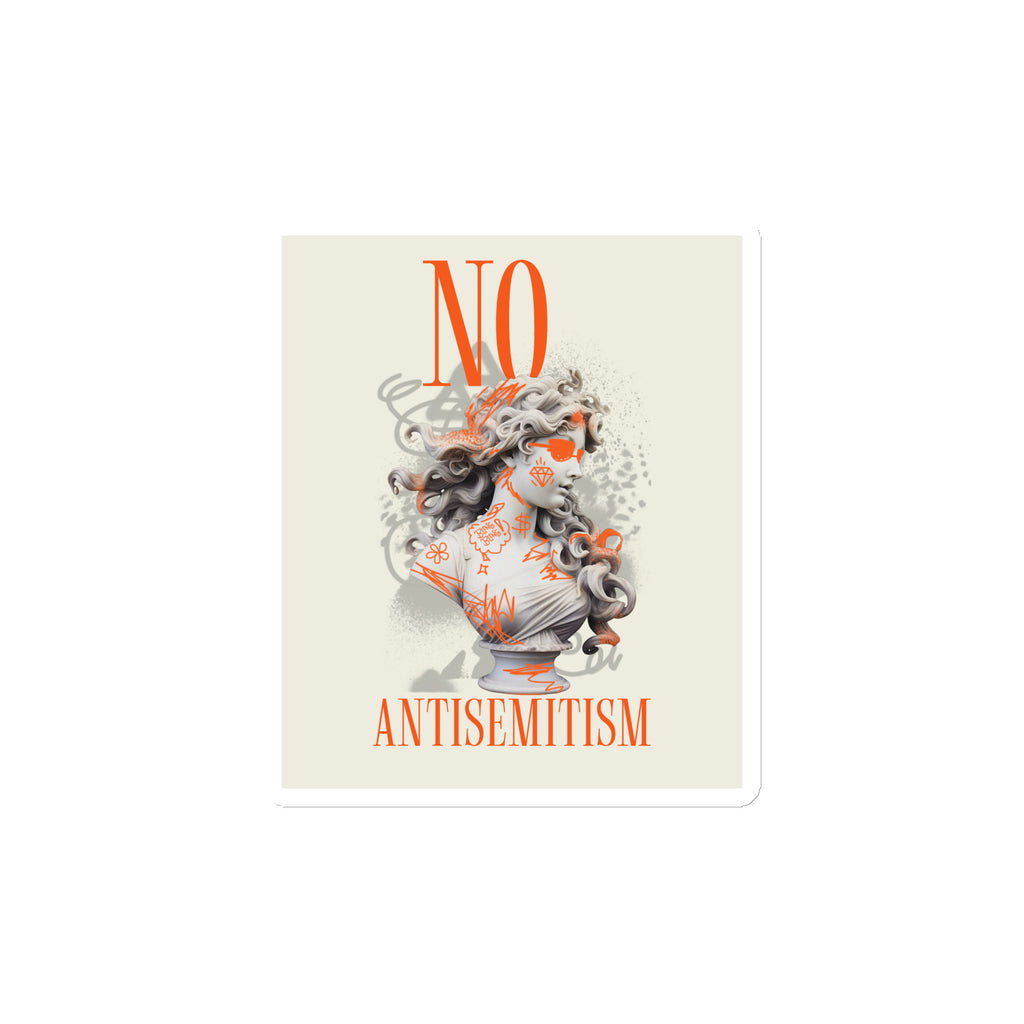 Graffiti Statue Anthem | No Antisemitism | Die-Cut Magnet