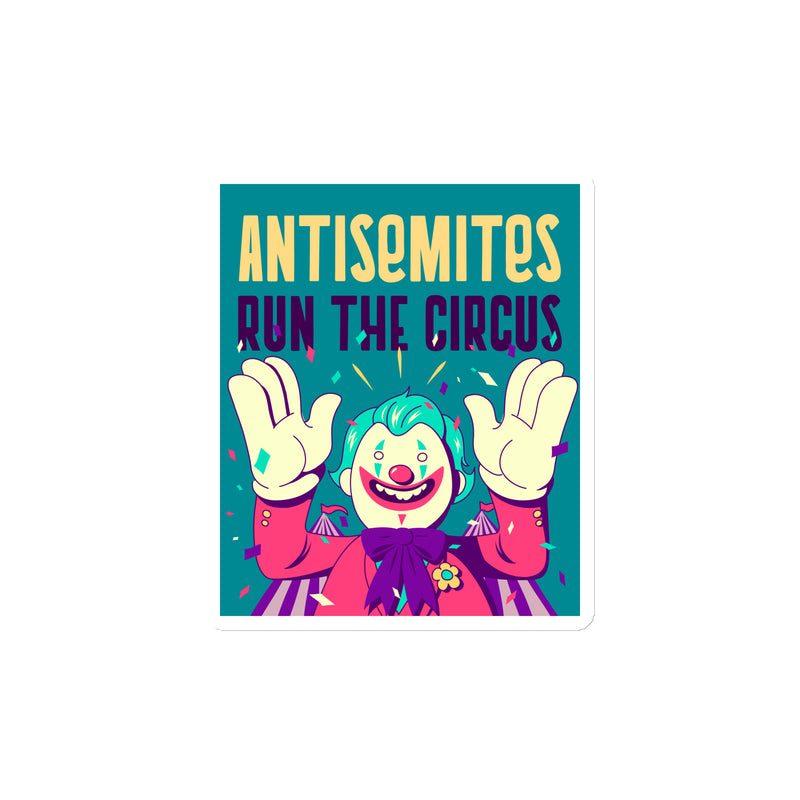 Antisemitic Clowns | Die-Cut Magnet