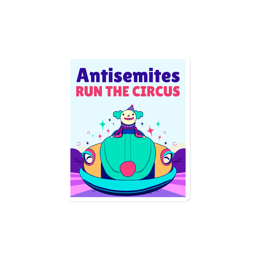 Antisemitic Clowns | Die-Cut Magnet