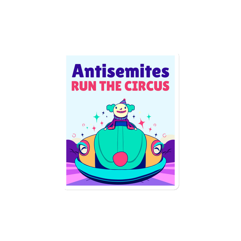 Antisemitic Clowns | Die-Cut Magnet
