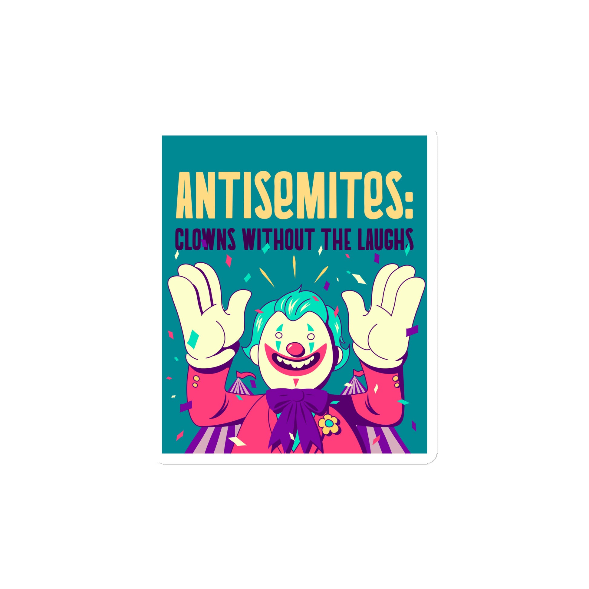 Antisemitic Clowns | Die-Cut Magnet