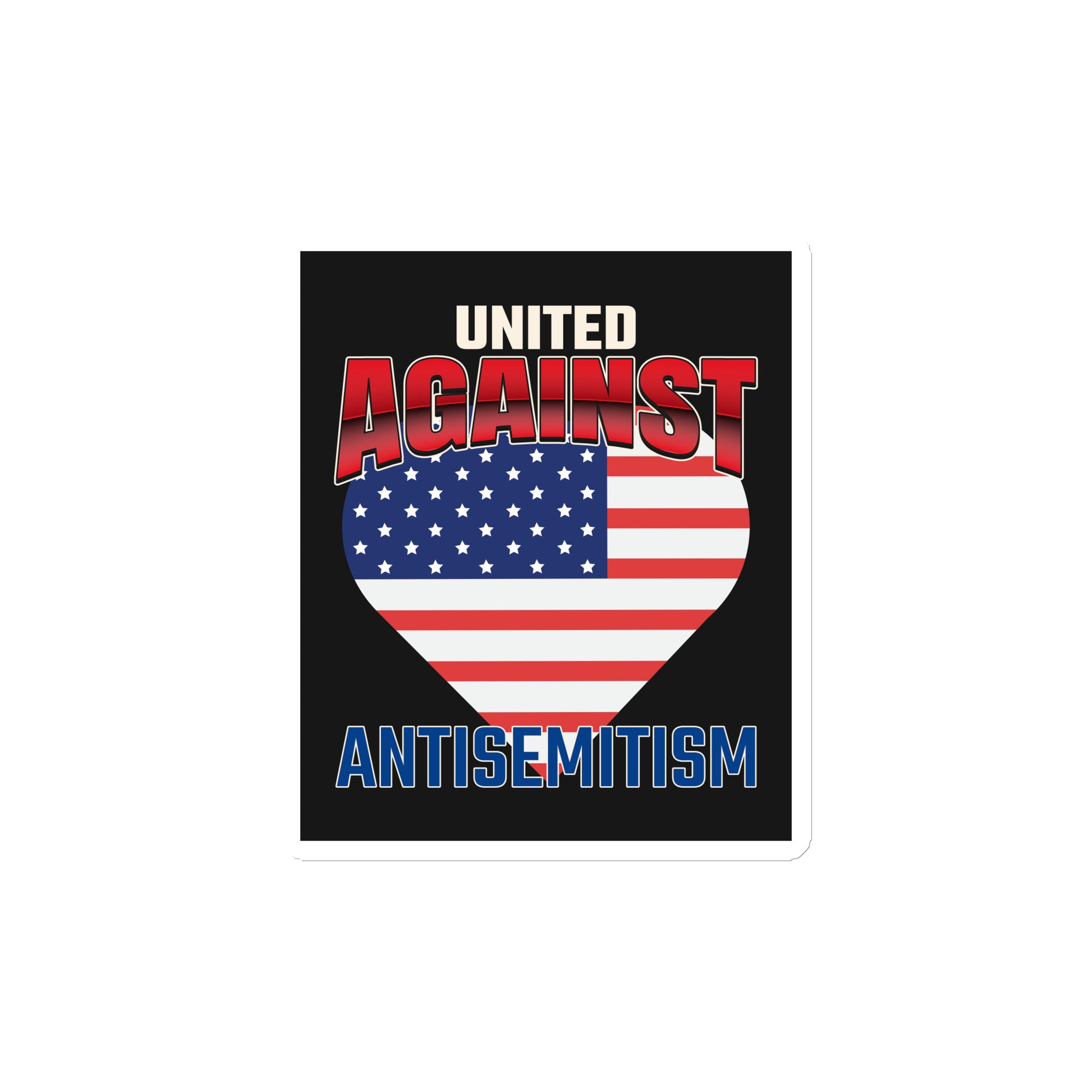 USA Edition | United Against Antisemitism | Die-Cut Magnet