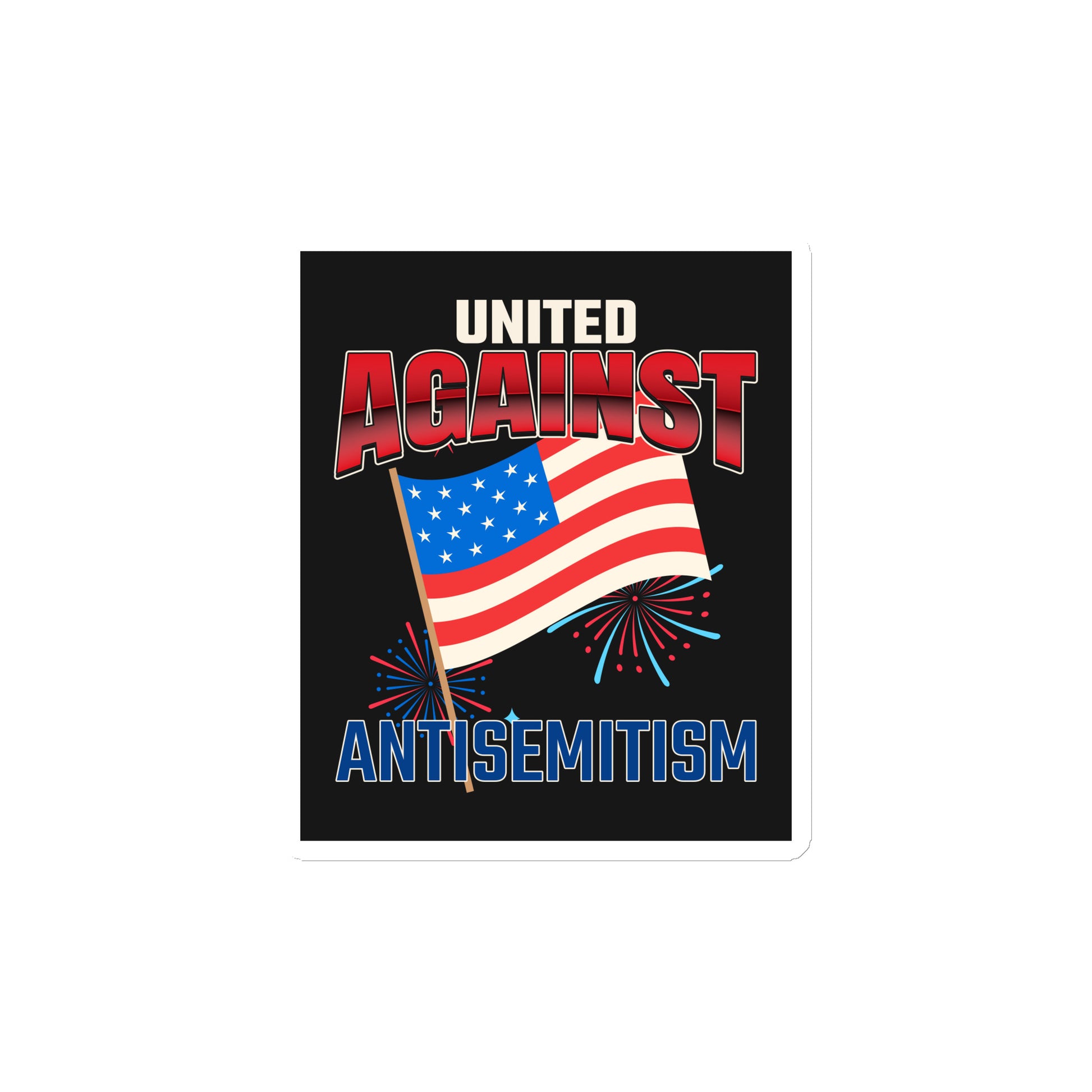USA Edition | United Against Antisemitism | Die-Cut Magnet