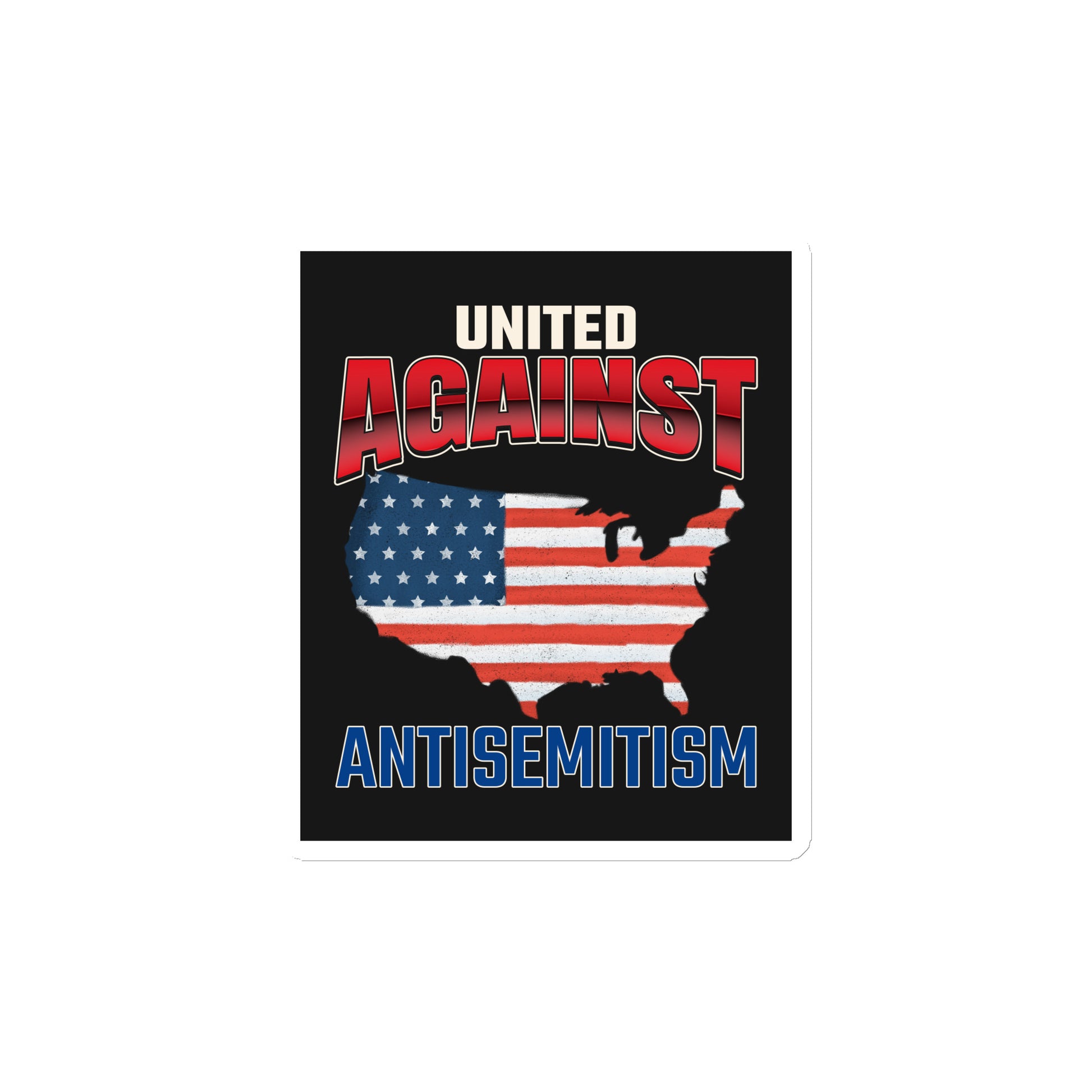 USA Edition | United Against Antisemitism | Die-Cut Magnet