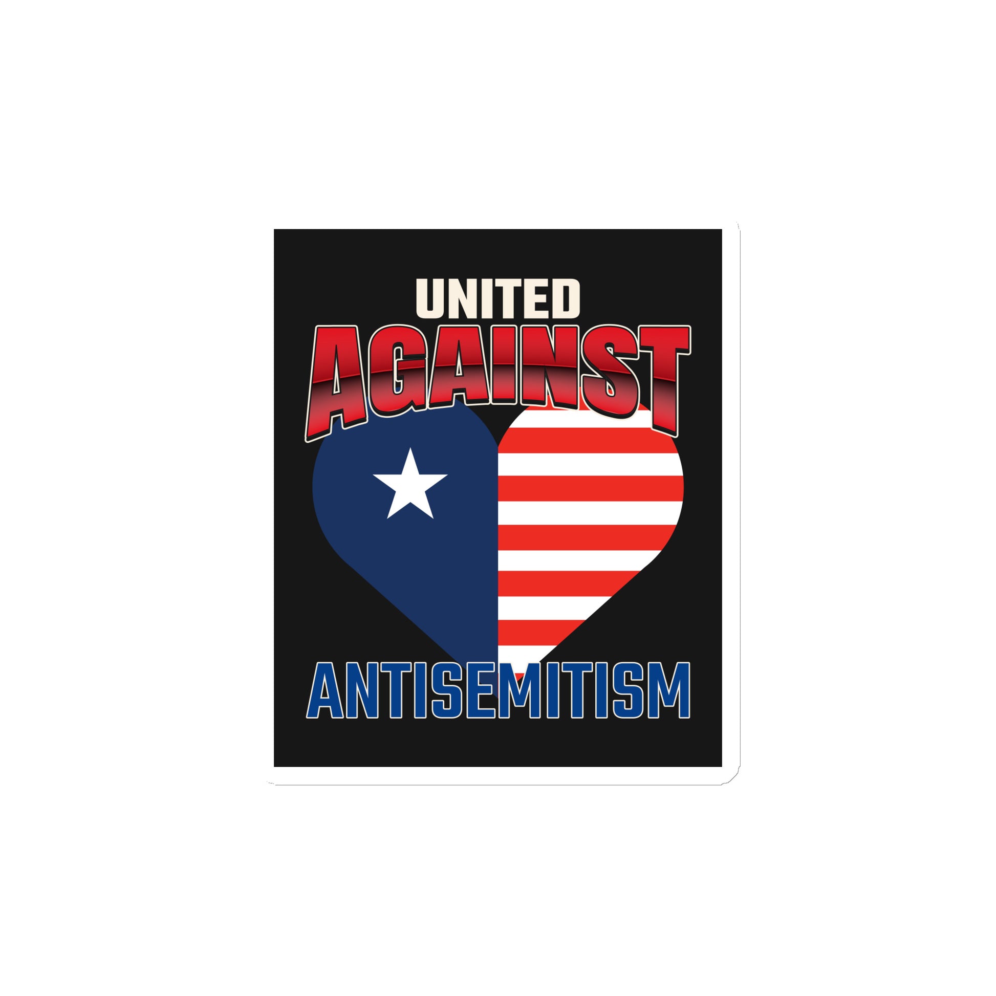 USA Edition | United Against Antisemitism | Die-Cut Magnet