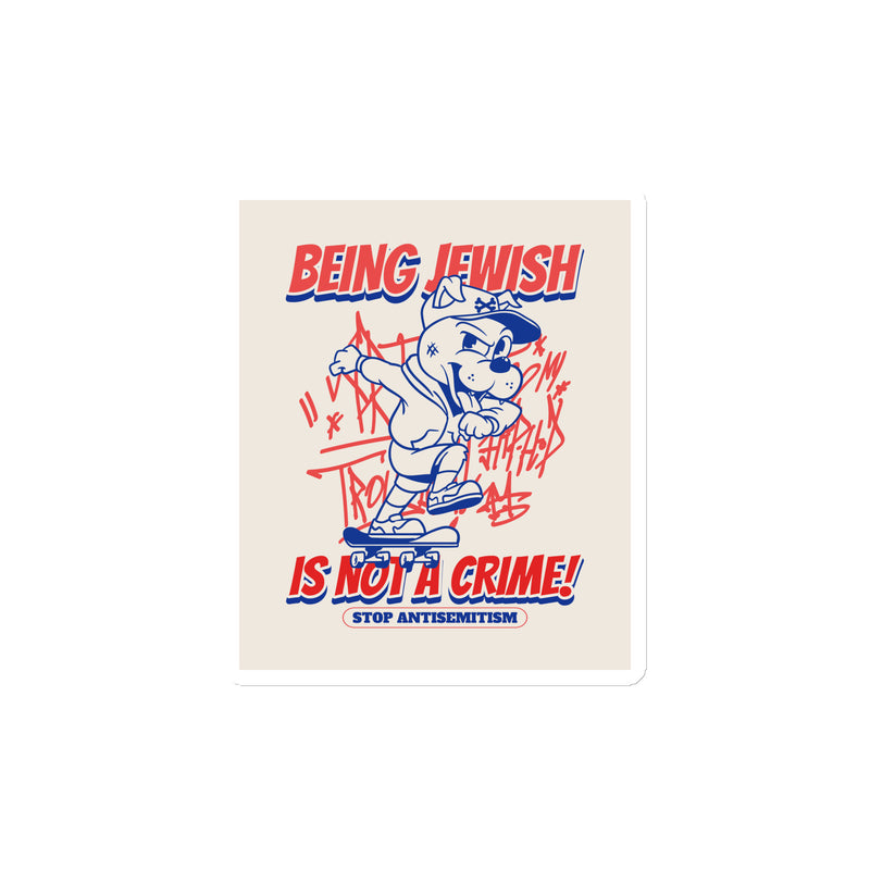 Streetart Graffiti Cartoon | Antisemitism | Die-Cut Magnet