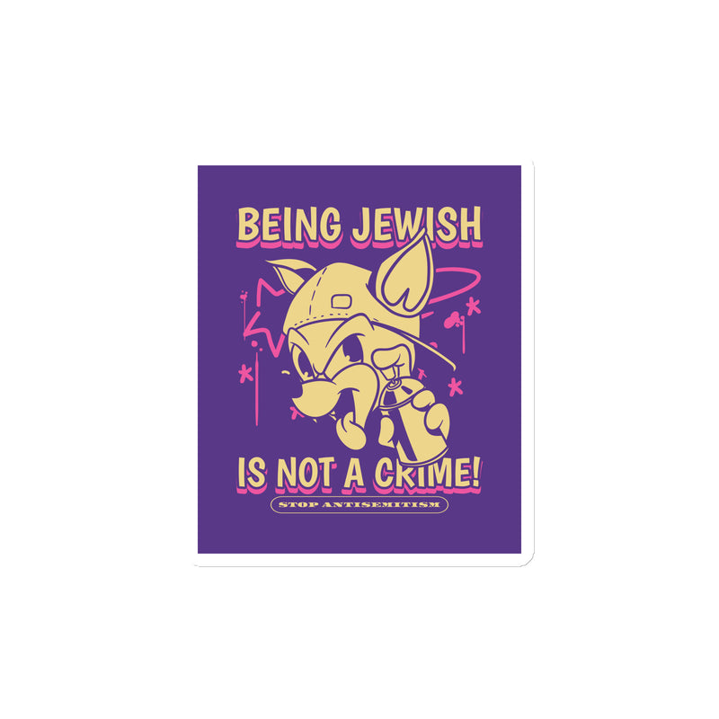 Streetart Graffiti Cartoon | Antisemitism | Die-Cut Magnet