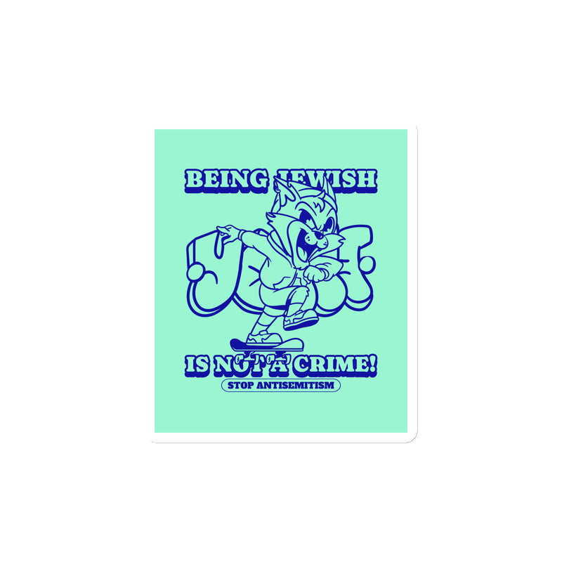 Streetart Graffiti Cartoon | Antisemitism | Die-Cut Magnet