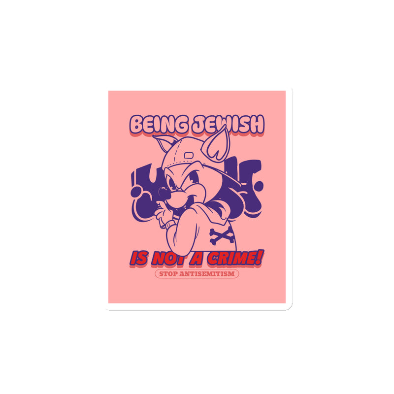 Streetart Graffiti Cartoon | Antisemitism | Die-Cut Magnet