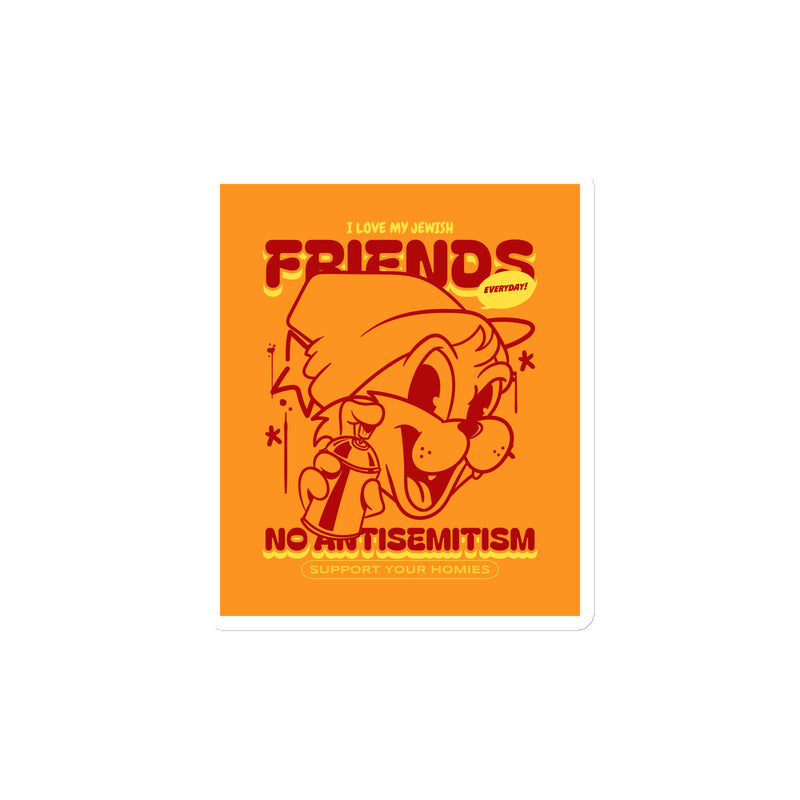 Streetart Graffiti Cartoon | Antisemitism | Die-Cut Magnet