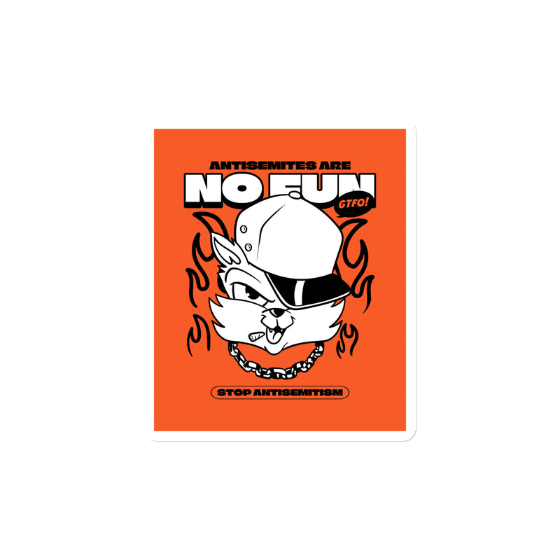 Streetart Graffiti Cartoon | Antisemitism | Die-Cut Magnet