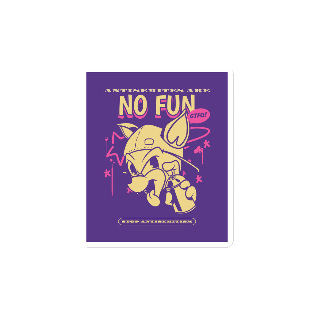 Streetart Graffiti Cartoon | Antisemitism | Die-Cut Magnet