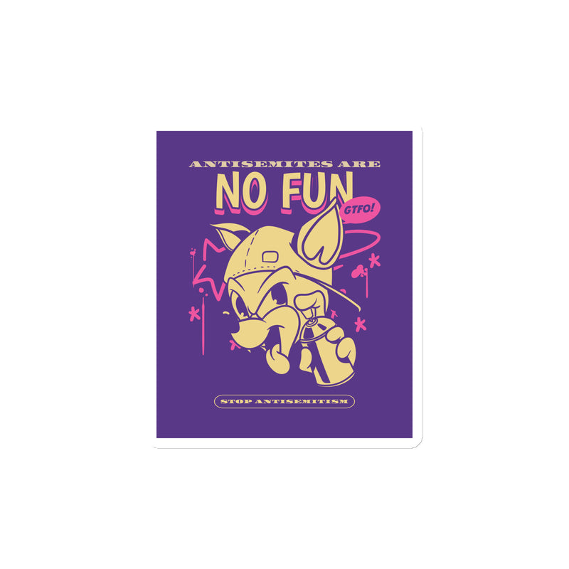 Streetart Graffiti Cartoon | Antisemitism | Die-Cut Magnet