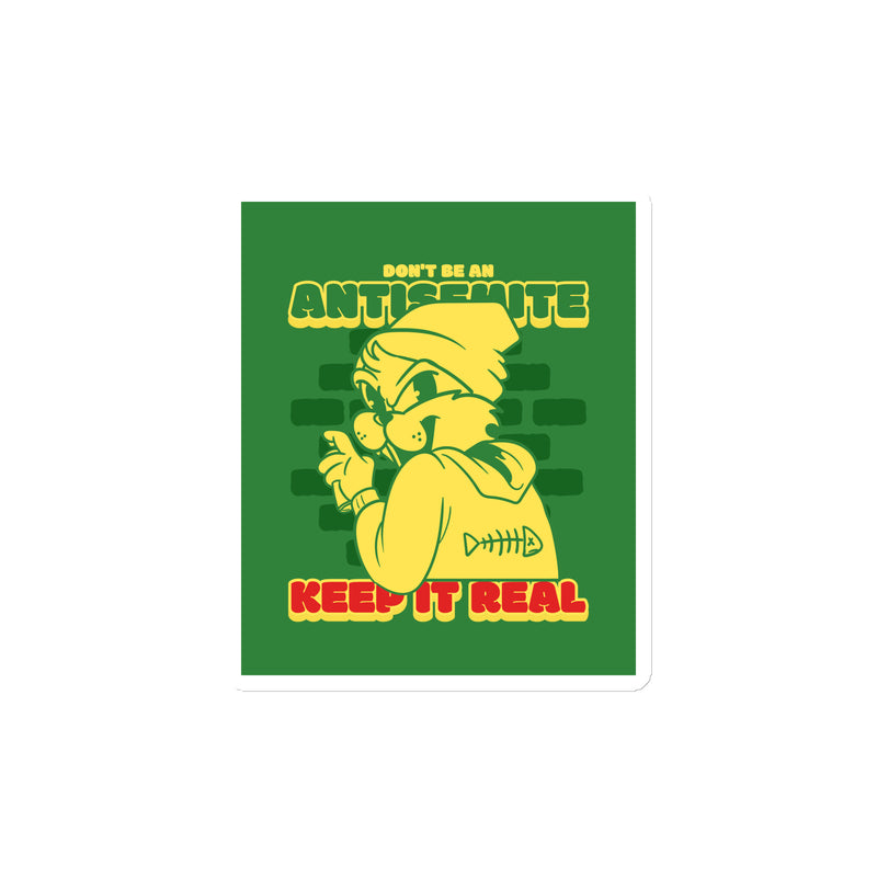 Streetart Graffiti Cartoon | Antisemitism | Die-Cut Magnet