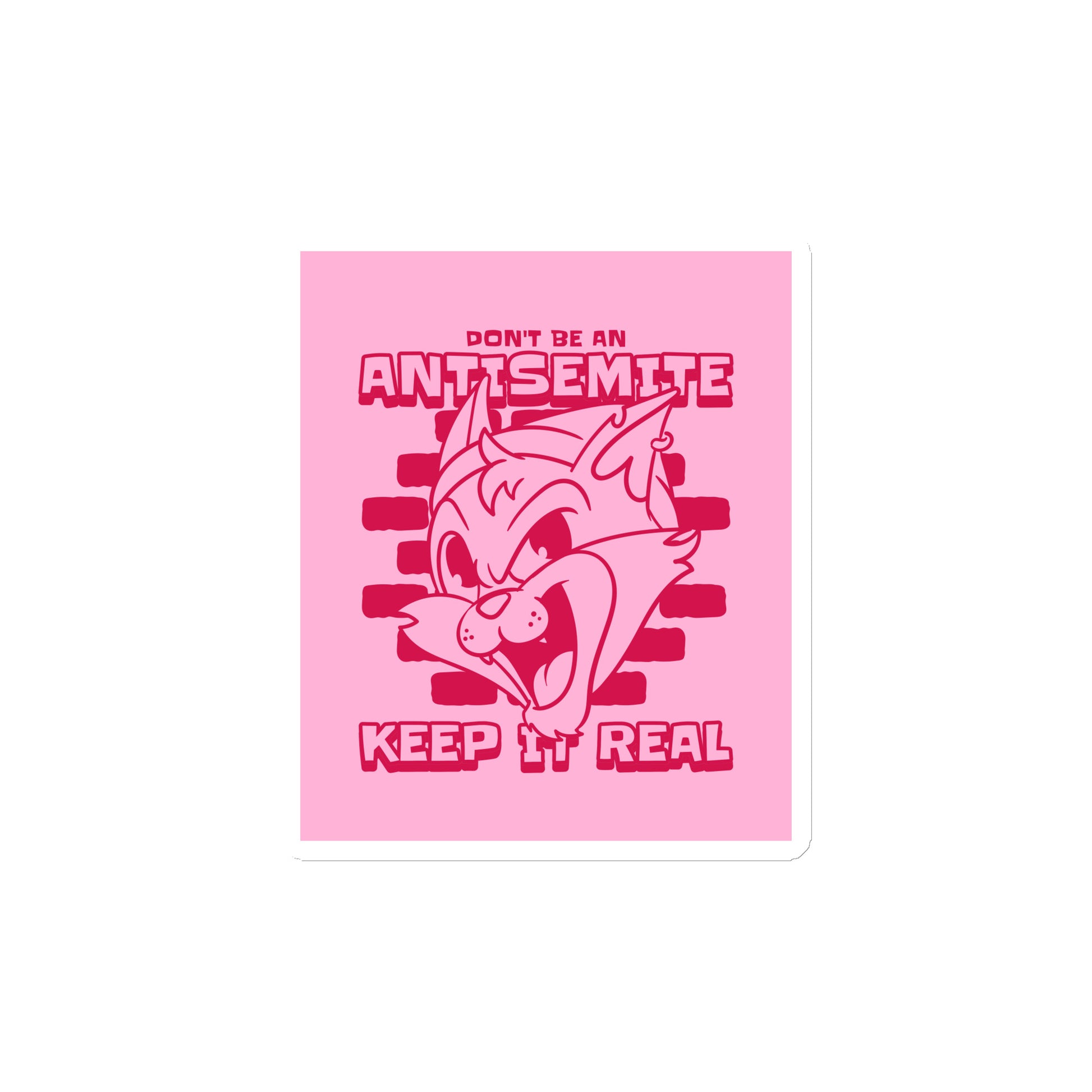 Streetart Graffiti Cartoon | Antisemitism | Die-Cut Magnet