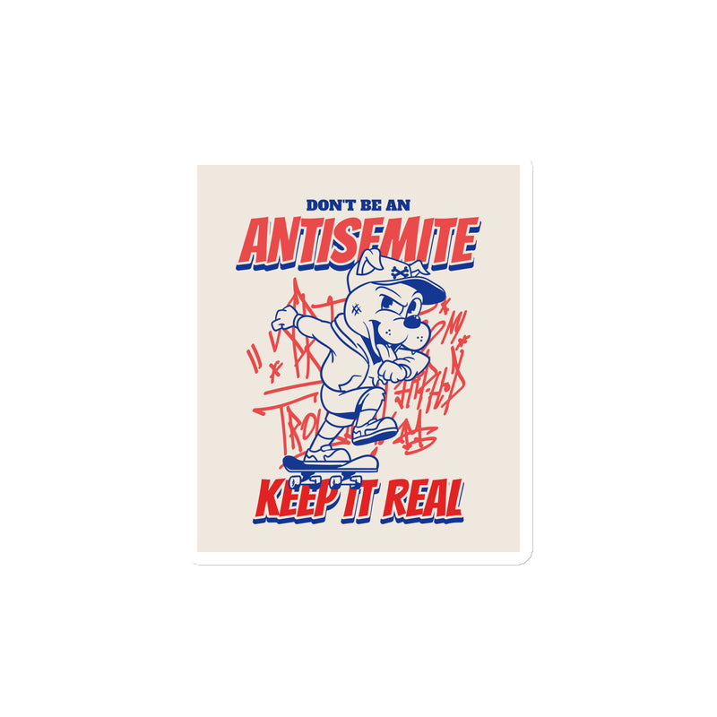 Streetart Graffiti Cartoon | Antisemitism | Die-Cut Magnet