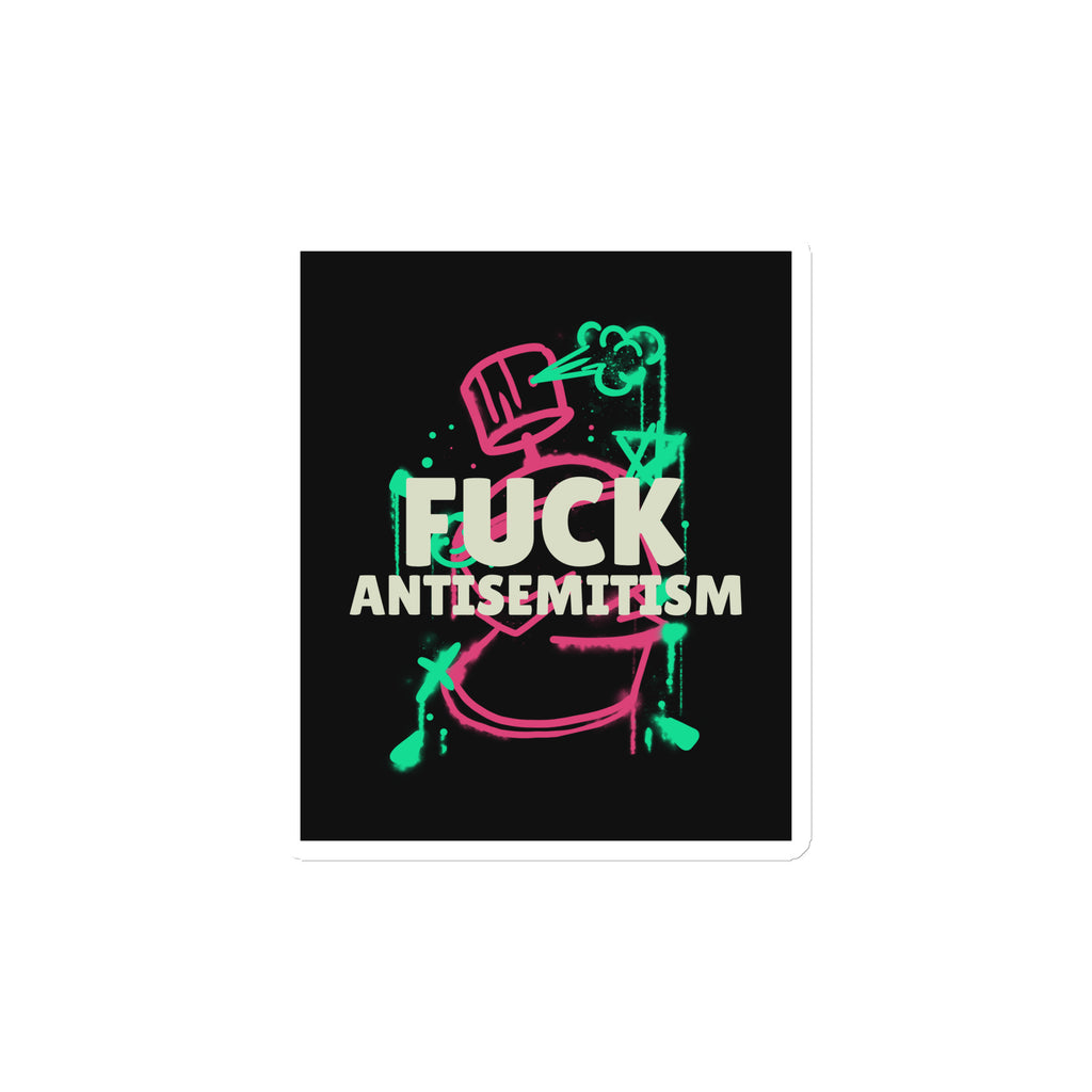 Fuck Antisemitism Graffiti | Die-Cut Magnet