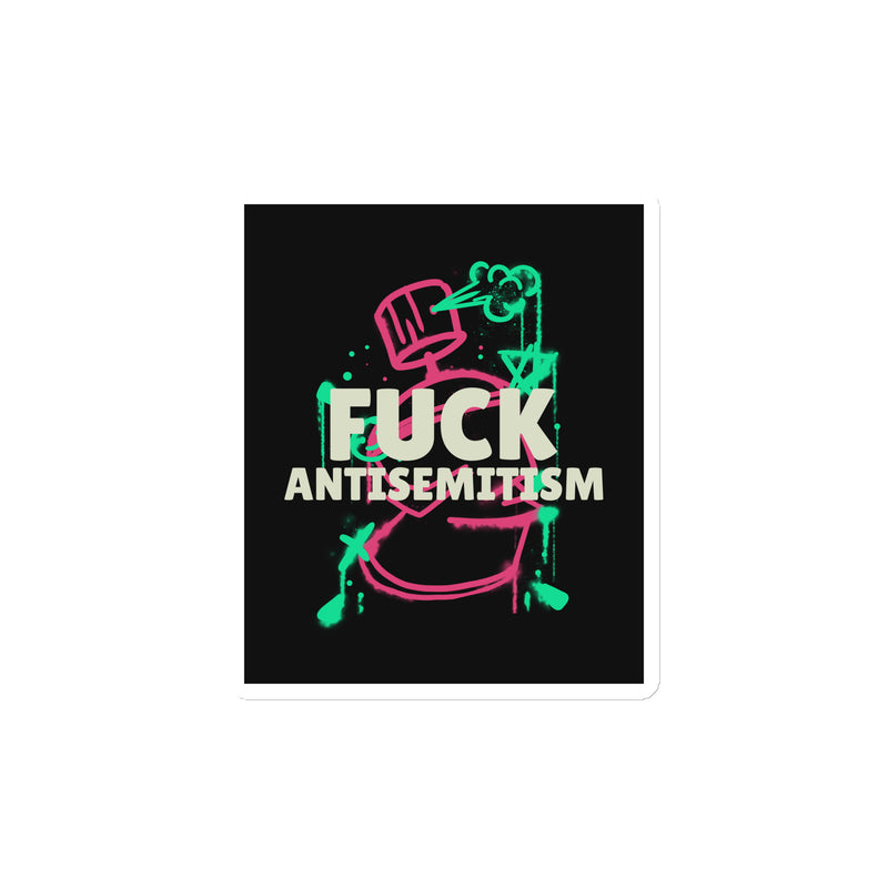 Fuck Antisemitism Graffiti | Die-Cut Magnet
