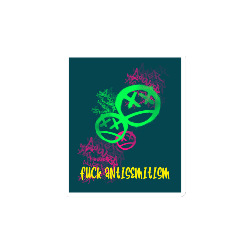 Fuck Antisemitism Graffiti | Die-Cut Magnet