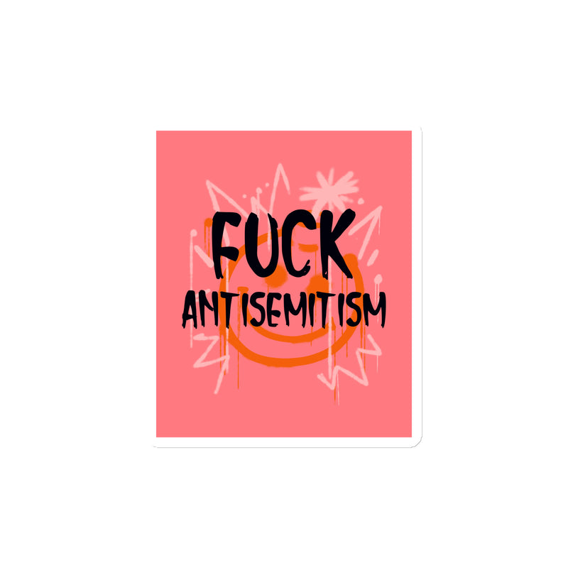 Fuck Antisemitism Graffiti | Die-Cut Magnet