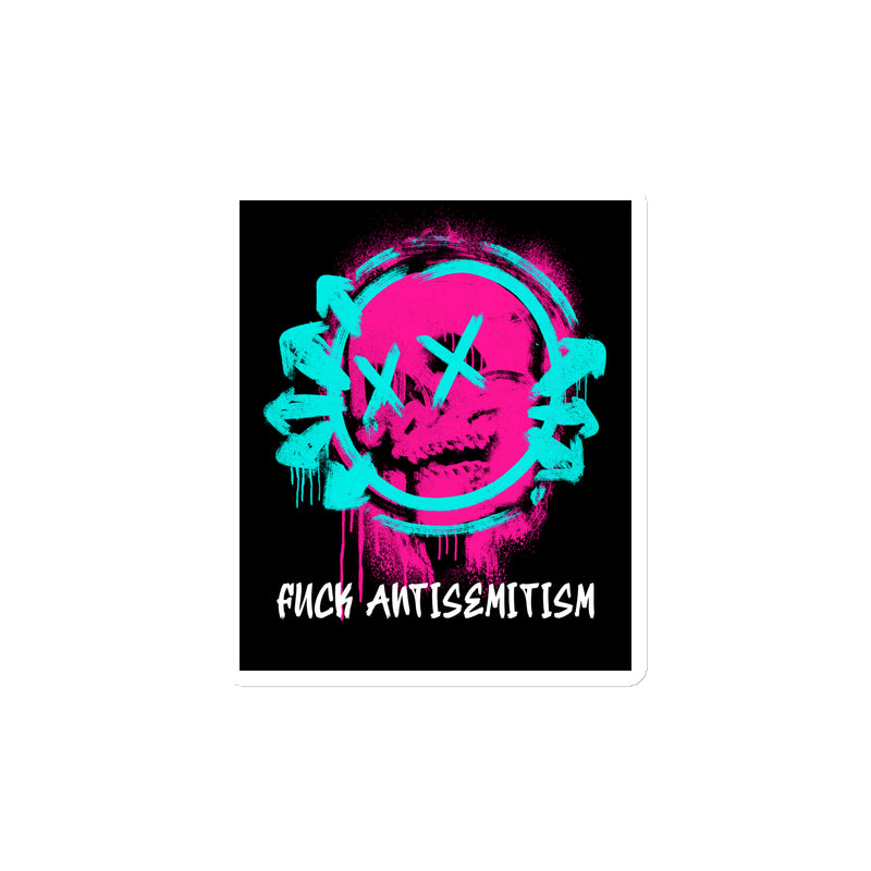 Fuck Antisemitism Graffiti | Die-Cut Magnet