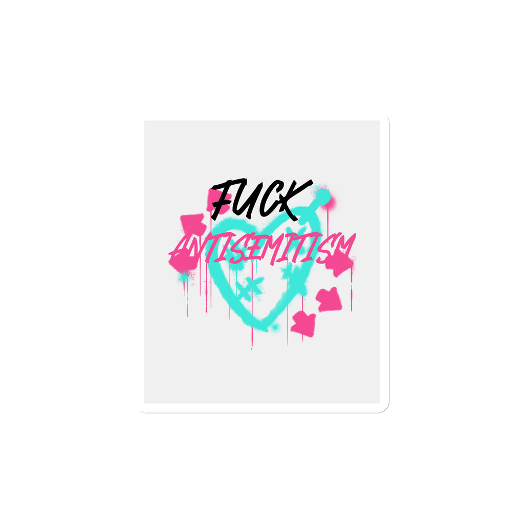 Fuck Antisemitism Graffiti | Die-Cut Magnet