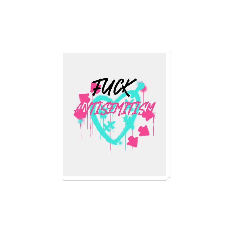 Fuck Antisemitism Graffiti | Die-Cut Magnet