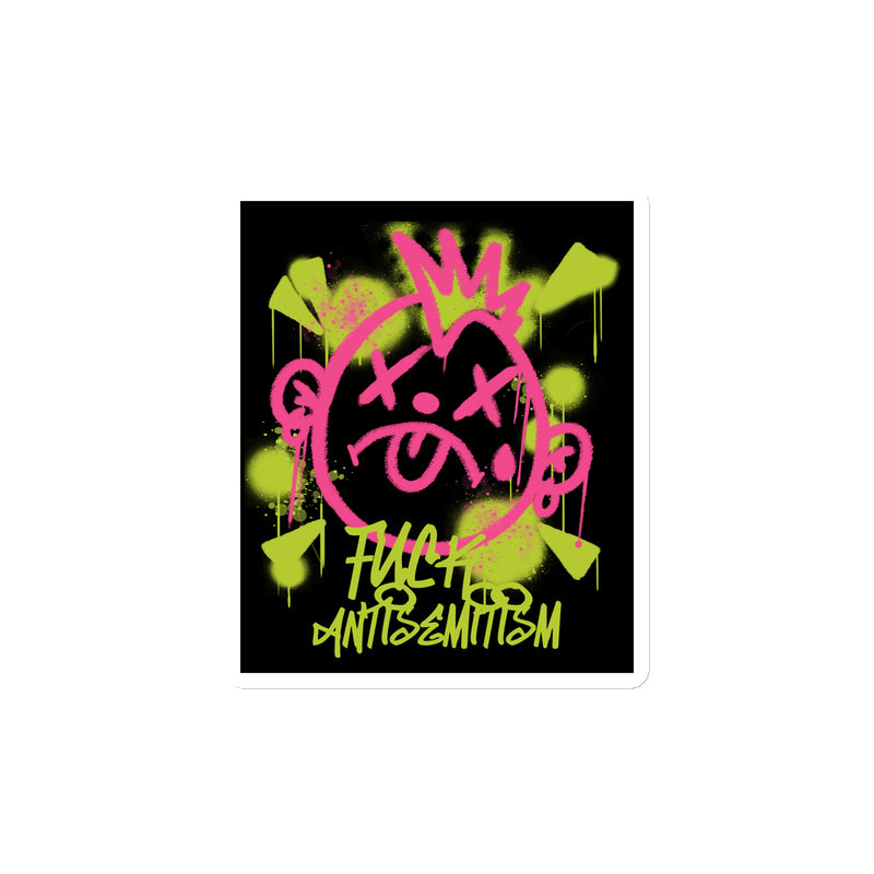 Fuck Antisemitism Graffiti | Die-Cut Magnet