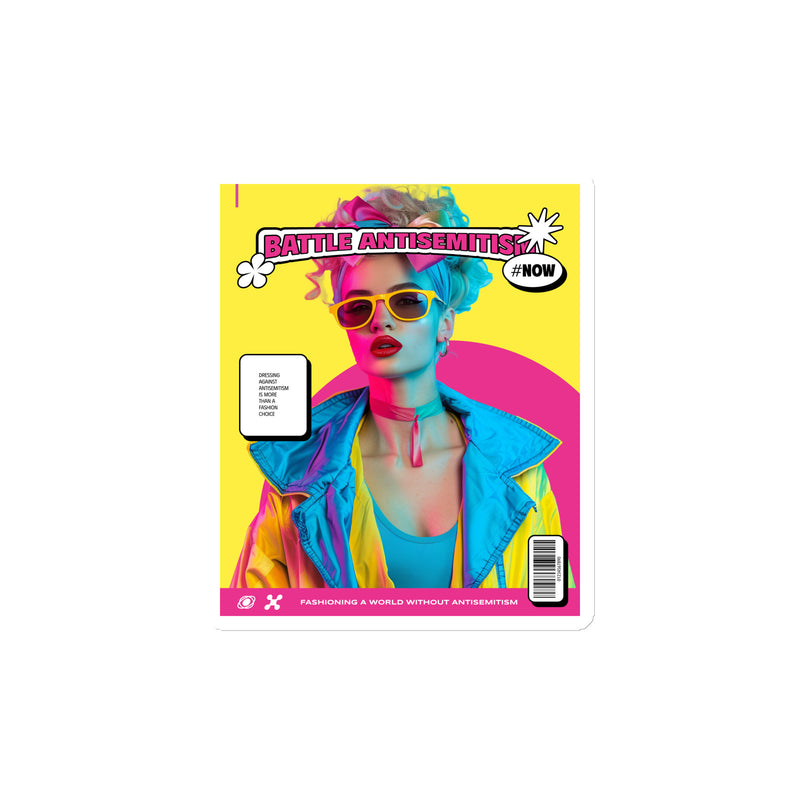 80's Fashion Trend | Battle Antisemitism | Die-Cut Magnet