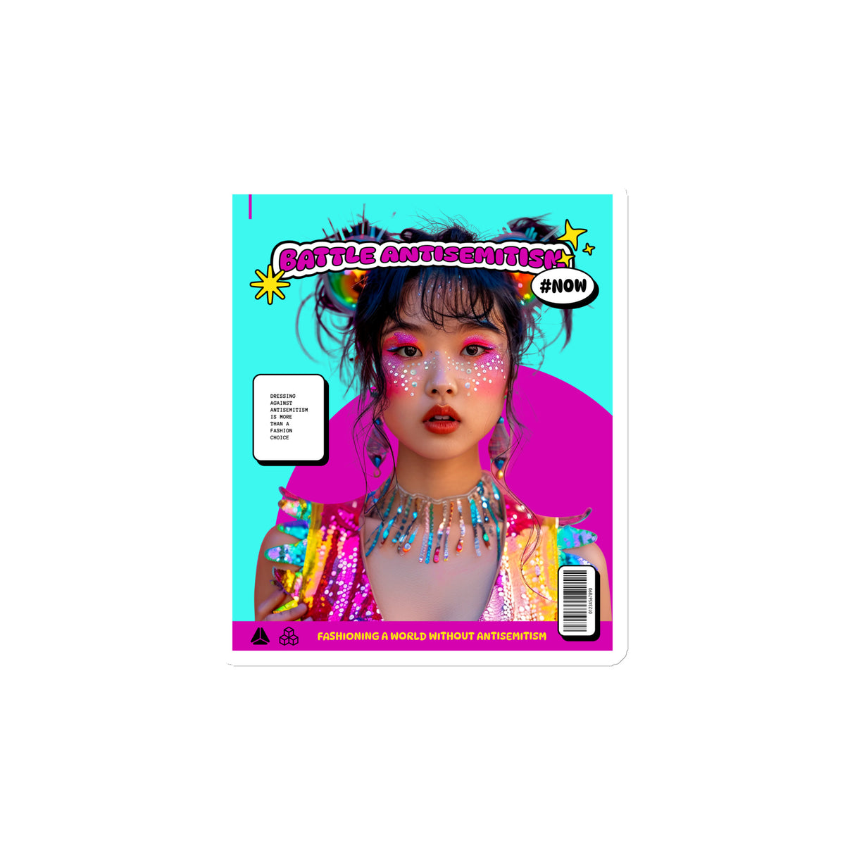 80's Fashion Trend | Battle Antisemitism | Die-Cut Magnet Jouparty