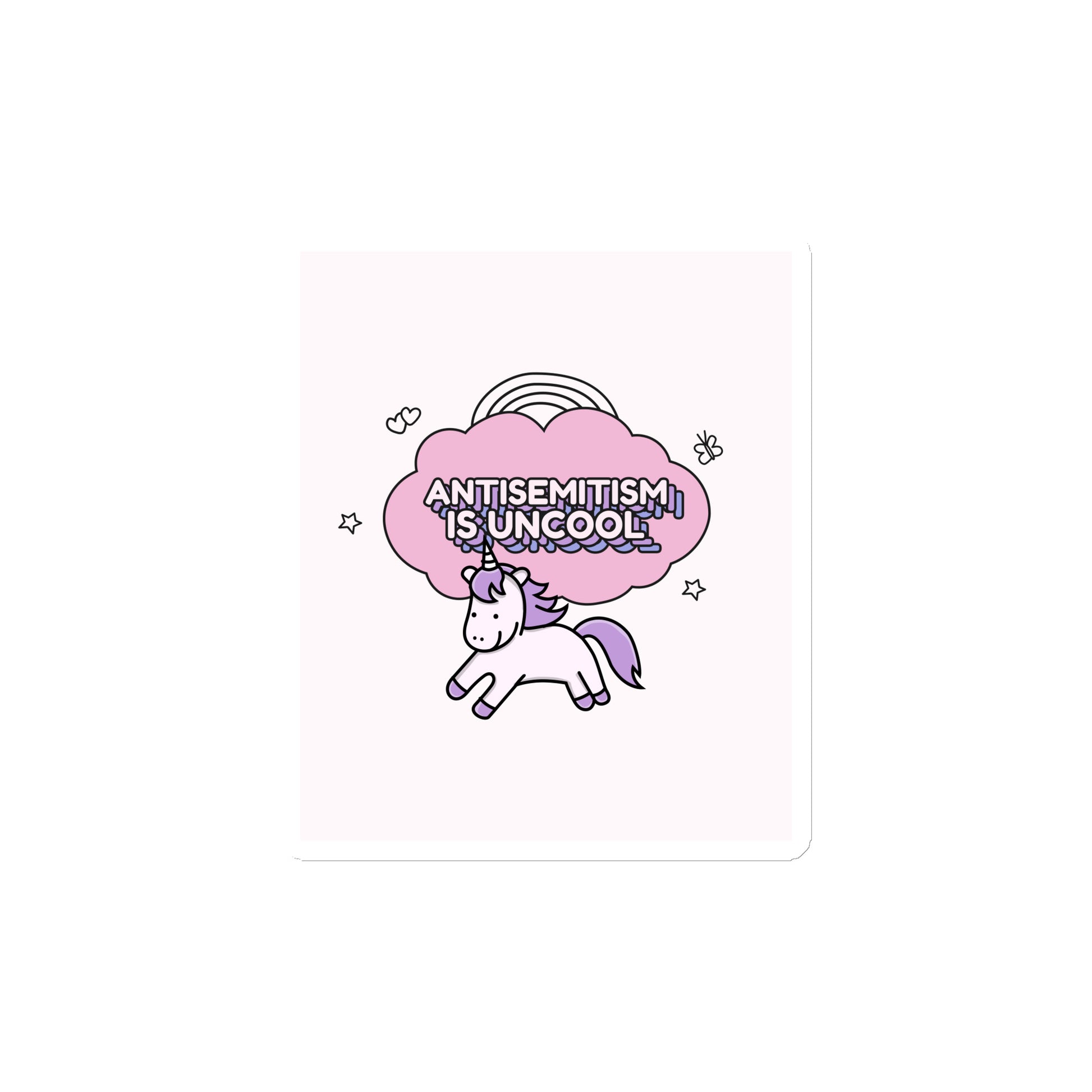 Unicorn Antisemitism Is Uncool | Die-Cut Magnet