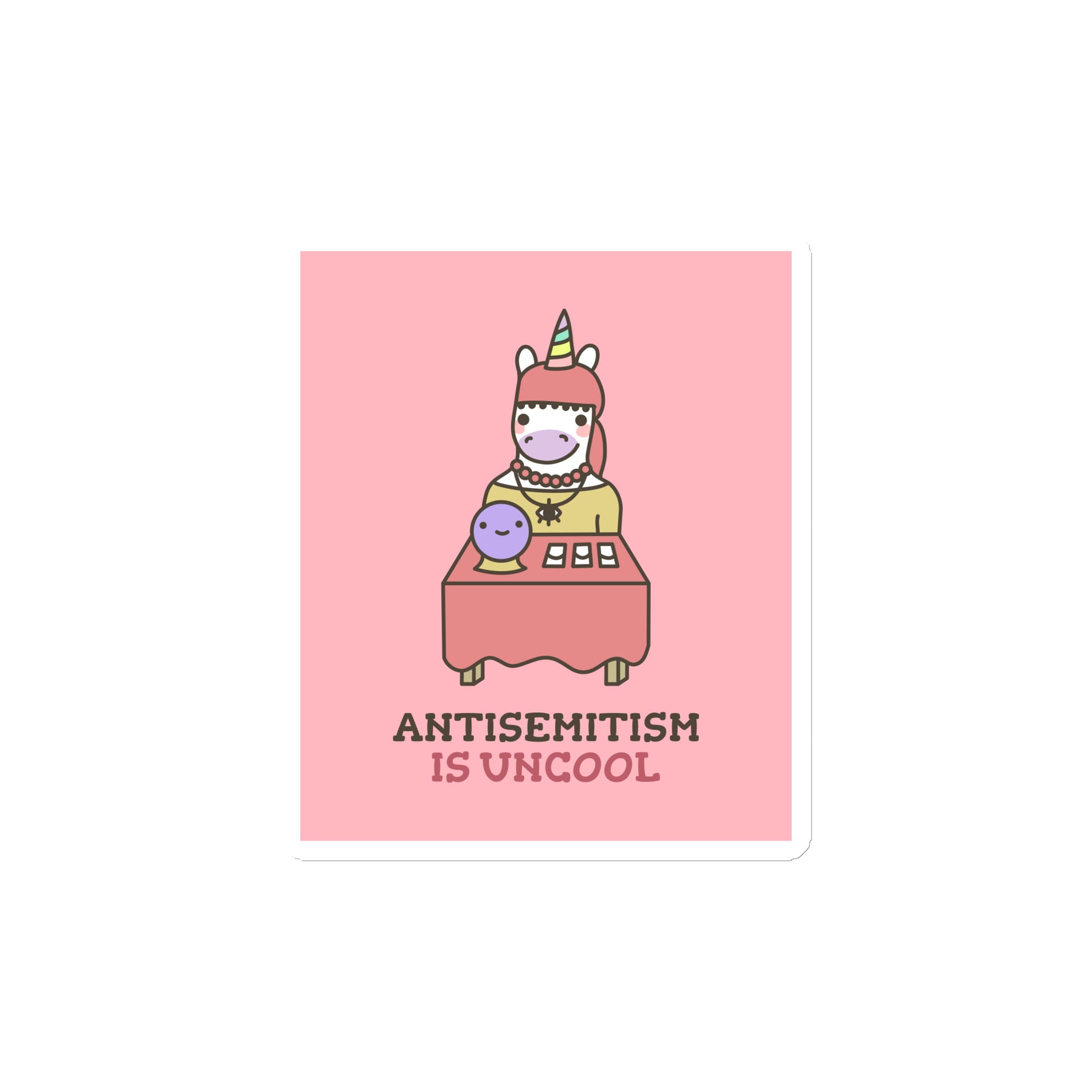 Unicorn Antisemitism Is Uncool | Die-Cut Magnet
