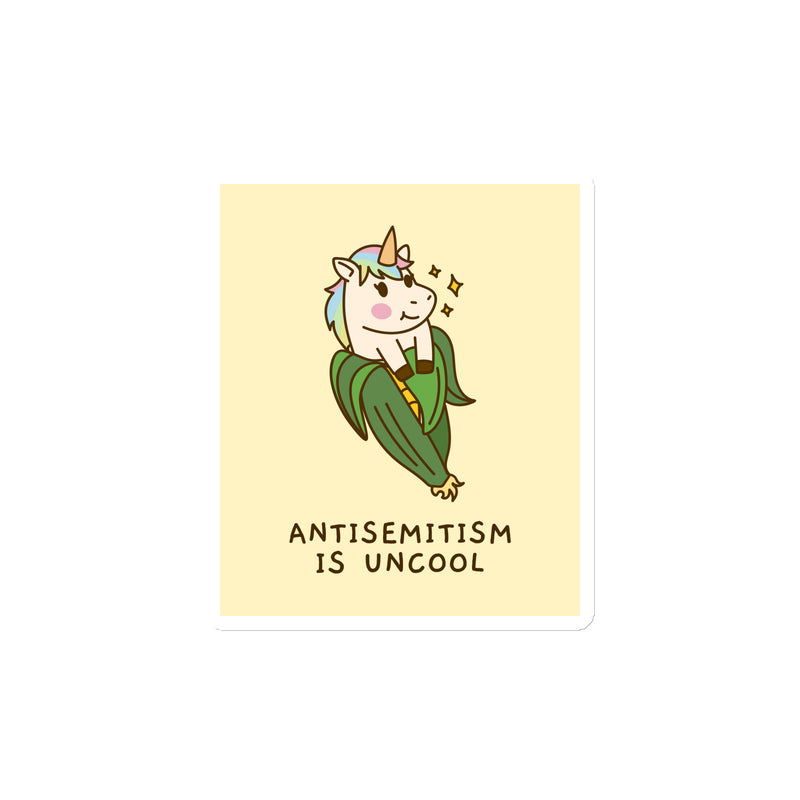 Unicorn Antisemitism Is Uncool | Die-Cut Magnet
