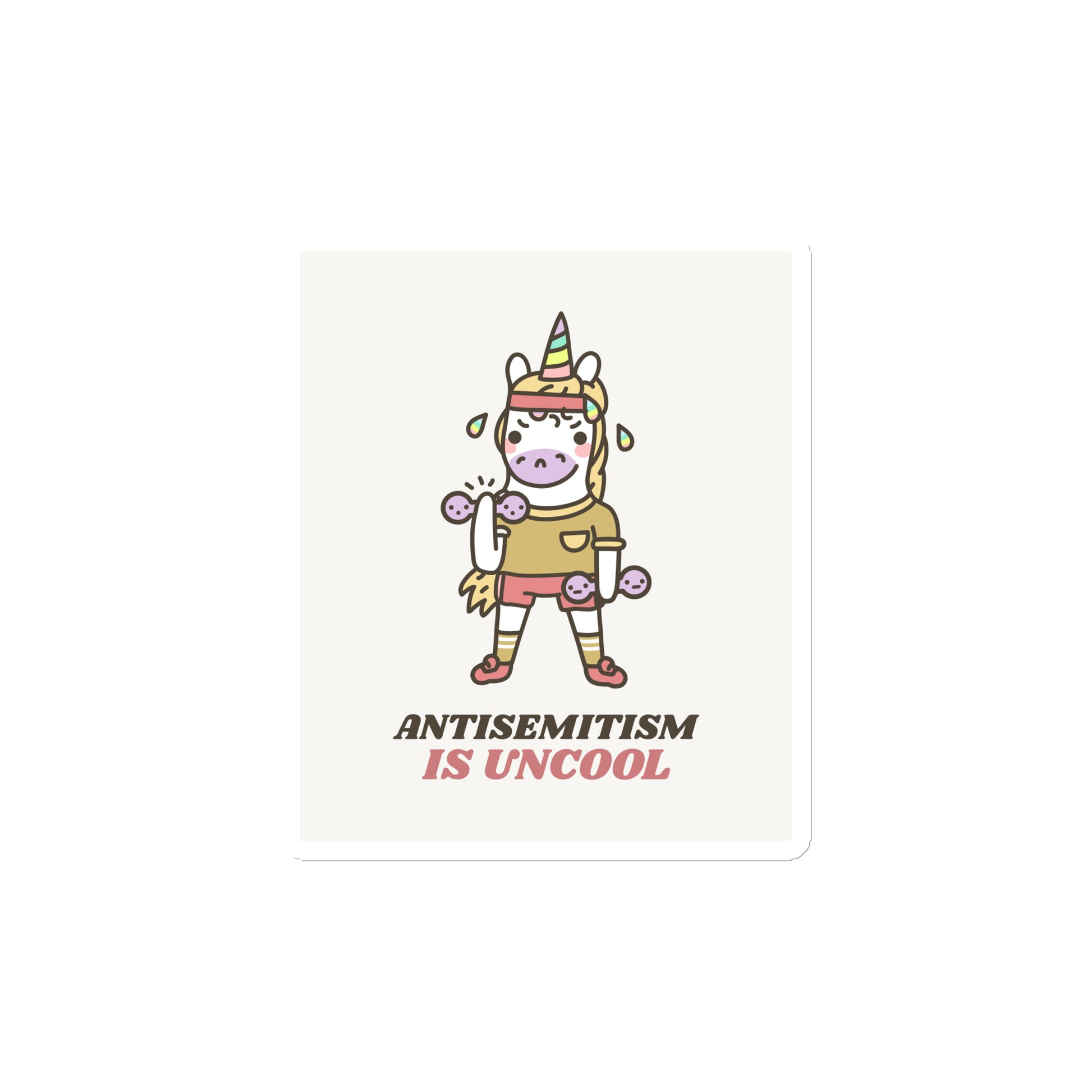 Unicorn Antisemitism Is Uncool | Die-Cut Magnet