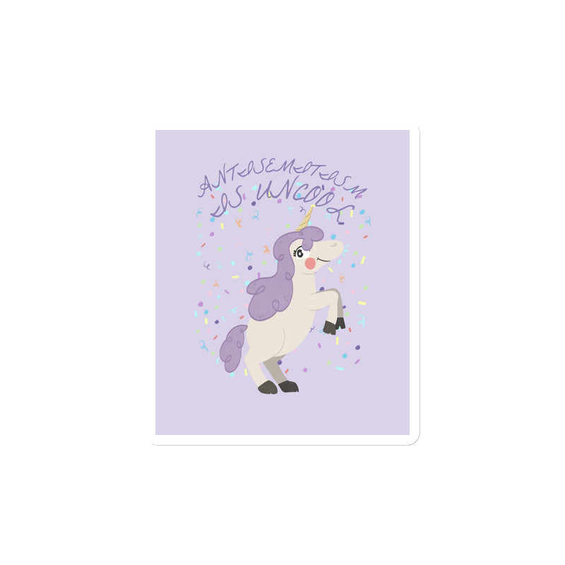 Unicorn Antisemitism Is Uncool | Die-Cut Magnet